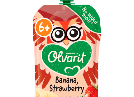 Olvarit 6+months Squeeze fruit Banana Strawberry