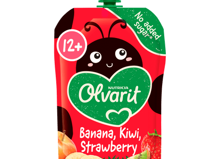 Olvarit 12+ months Squeeze fruit Banana Kiwi Strawberry