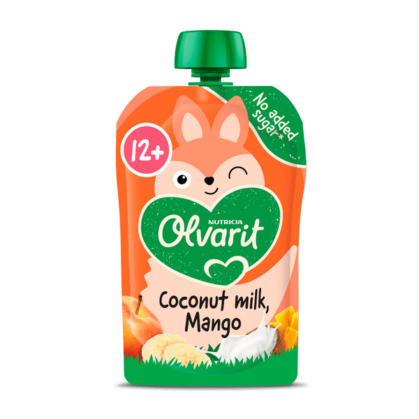 Olvarit 12+ months Squeeze Fruit Coconut Milk Mango