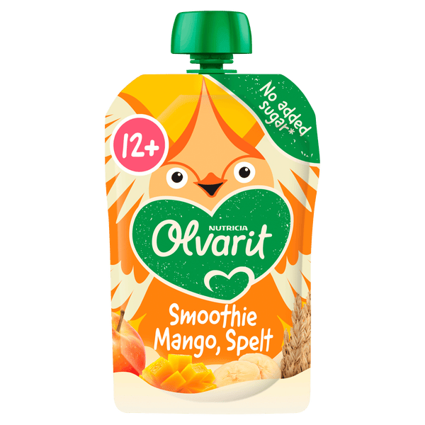 Olvarit 12+ Monate Quetschobst Mango Dinkel