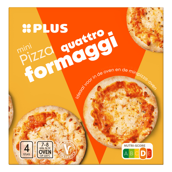 Mini pizza quattro formaggi