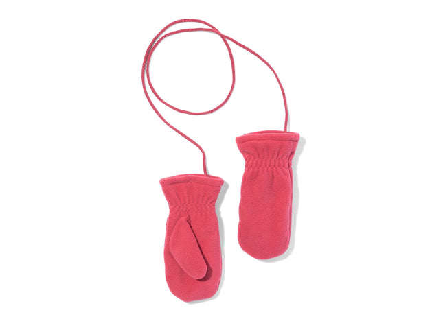 kinderwanten met touchscreen fleece roze