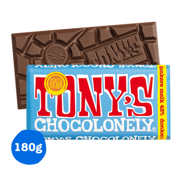 Tony's Chocolonely Chocoladereep Donkere Melk Fairtrade
