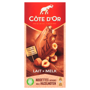 Côte d'Or Chocoladereep Melk Hele Hazelnoten