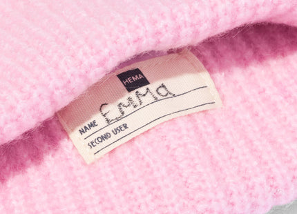 kindermuts beanie roze