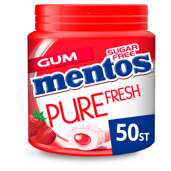 Mentos Kaugummi Pure Fresh Erdbeere