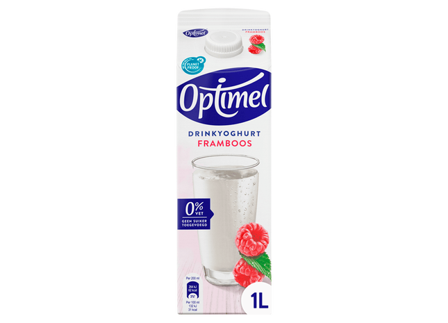 Optimel Drink framboos 0% vet