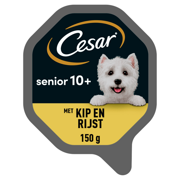 Cesar 10+ Senior Hundefutter mit Huhn und Reis