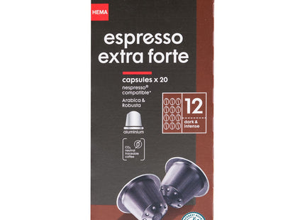 coffee cups extra forte - 20 pcs