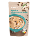 Soep in zak champignonsoep