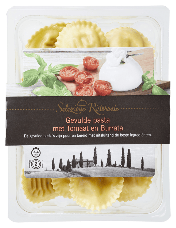 Selezione Ristorante Gefüllte Pasta mit Tomate und Burrata