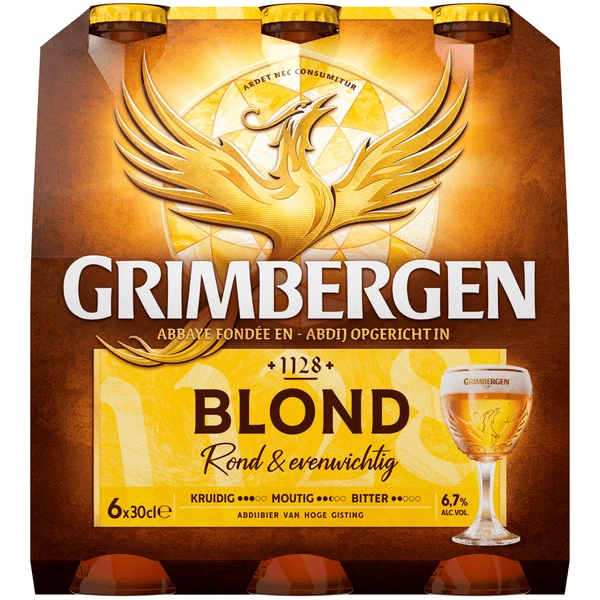Grimbergen Blonde Abbey Beer Bottle