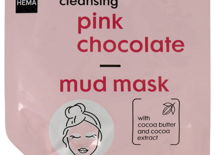 mud face mask with pink chocolate 15ml