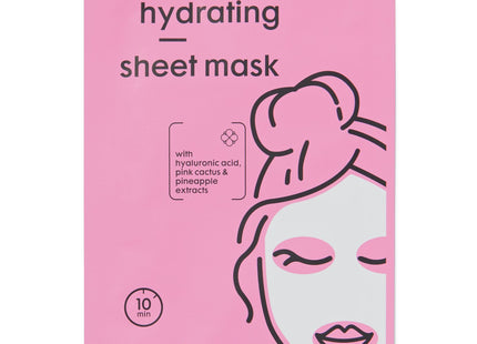 sheet face mask pink cactus