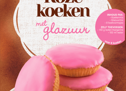 Dr. Oetker Pink cakes with icing baking mix