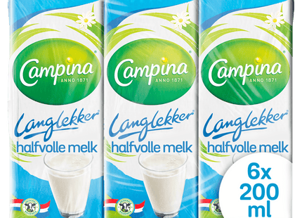 Campina Langlekker Semi-skimmed milk mini