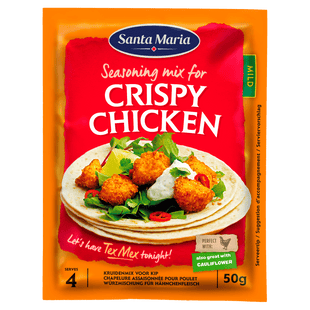 Santa maria Crispy chicken kruidenmix zak 50 gram