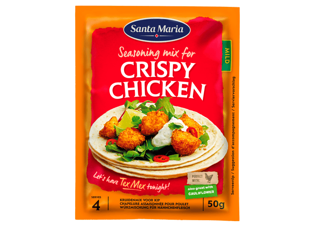 Santa Maria Crispy Chicken Gewürzmischung Beutel 50 Gramm