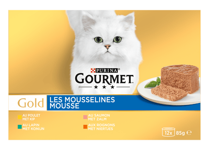 Gourmet Gold mousse kattenvoer nat vlees/vis