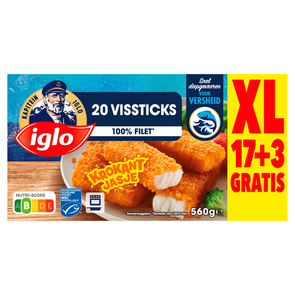 Iglo Vissticks 20 stuks