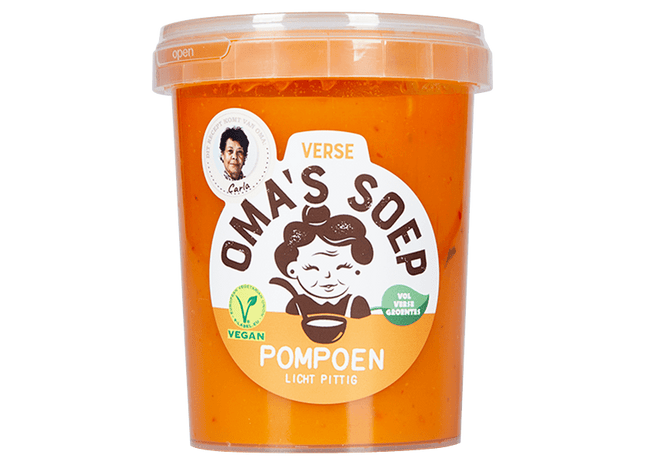 Oma's Soep Pompoensoep licht pittig