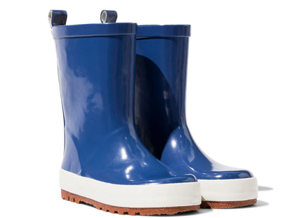 children's rain boots rubber blue