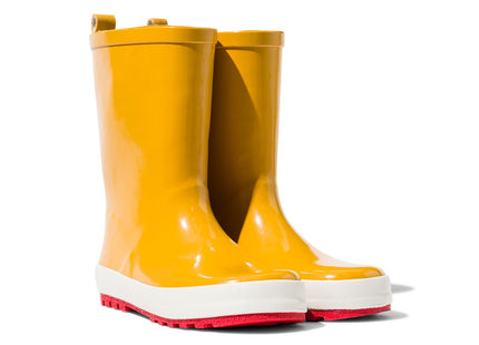 children's rain boots rubber yellow