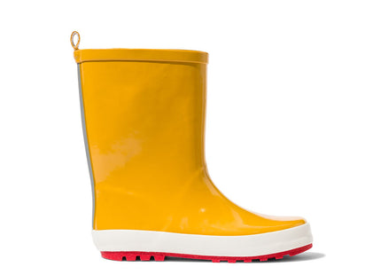 children's rain boots rubber yellow