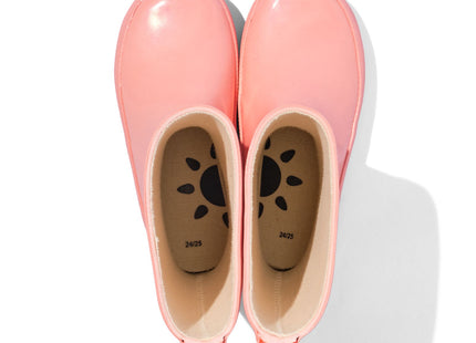 children's rain boots rubber pink coral