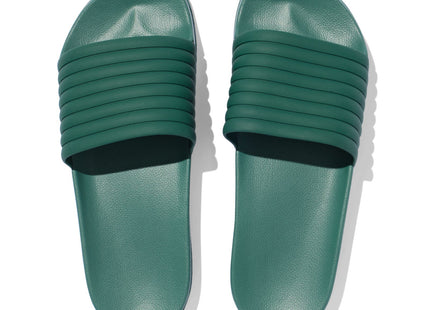 children's bath slippers with army green ribbed waistband