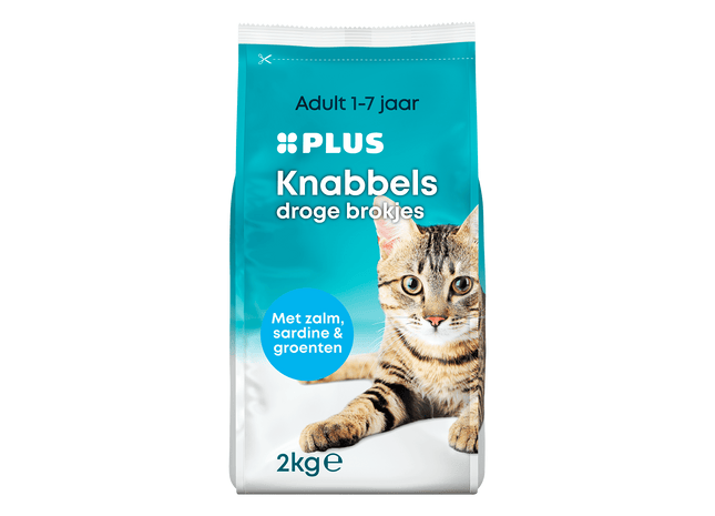 Kattenvoer knabbels vis