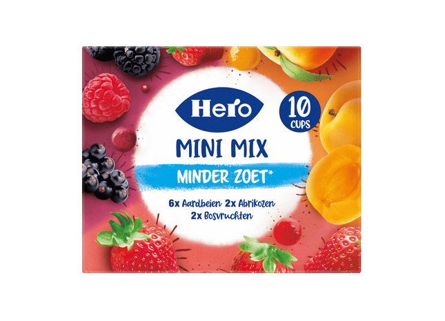 Hero Jam Minder Zoet Variatie Cups 10x20g