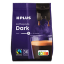Dark Fairtrade coffee pads