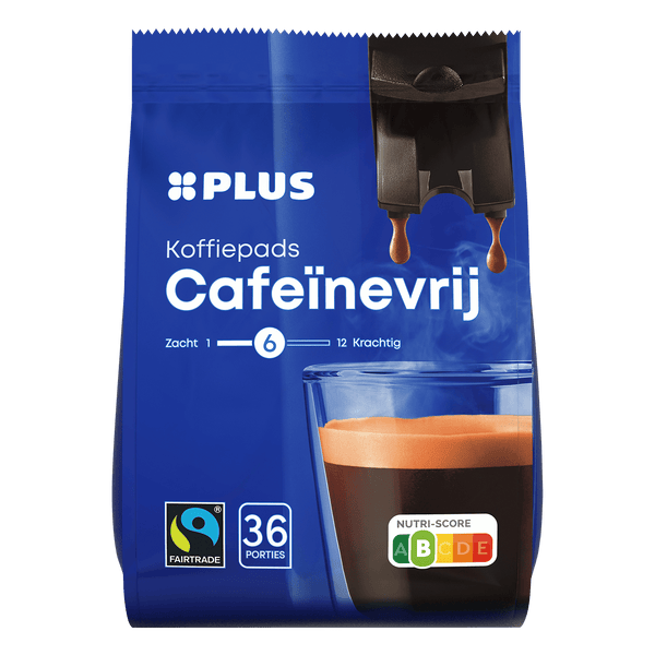 Decaf Fairtrade coffee pads