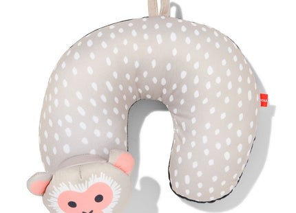 children's neck pillow with monkey gray