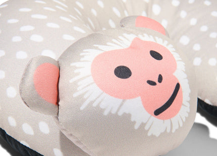 children's neck pillow with monkey gray