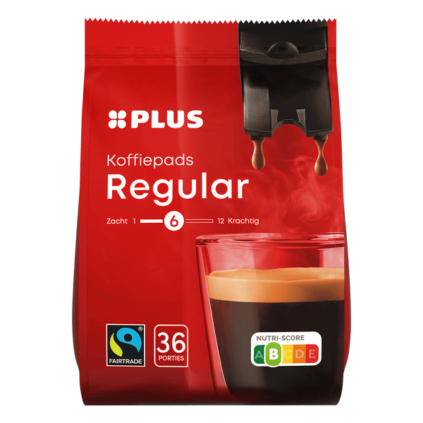 Regular Fairtrade coffee pads