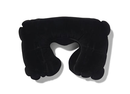 neck pillow - inflatable - black