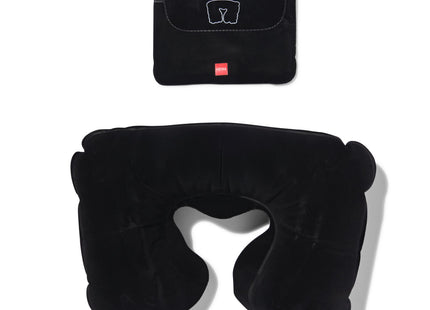 neck pillow - inflatable - black