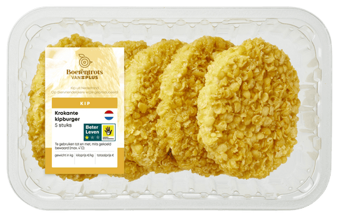 Boerentrots Krokante kipburger 5st