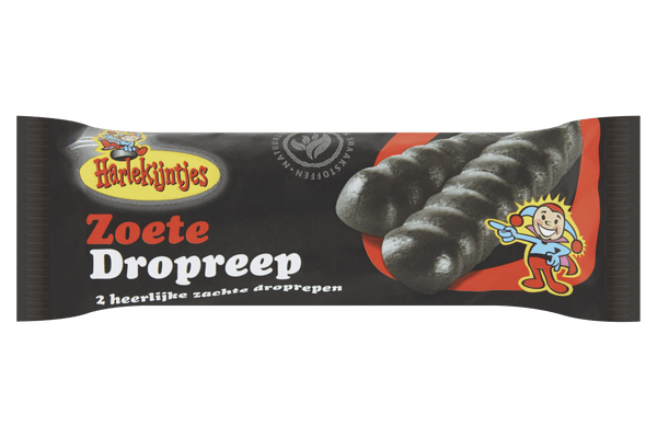 Harlekijntjes Zachte zoete dropreep