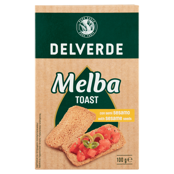 Delverde Melba-Toast mit Sesamkörnern