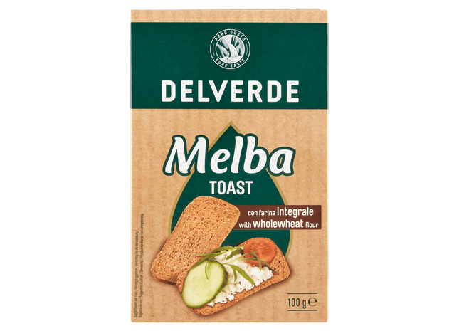 Delverde Melba toast volkoren