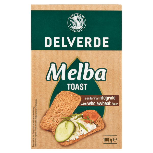 Delverde whole-wheat melba toast
