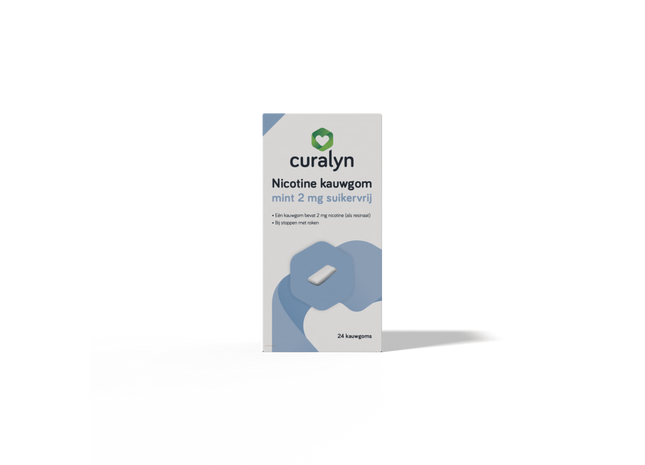 Curalyn Nicotine kauwgom Mint 2mg