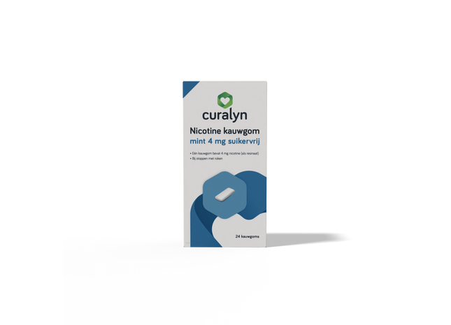 Curalyn Nicotine kauwgom 4mg mint