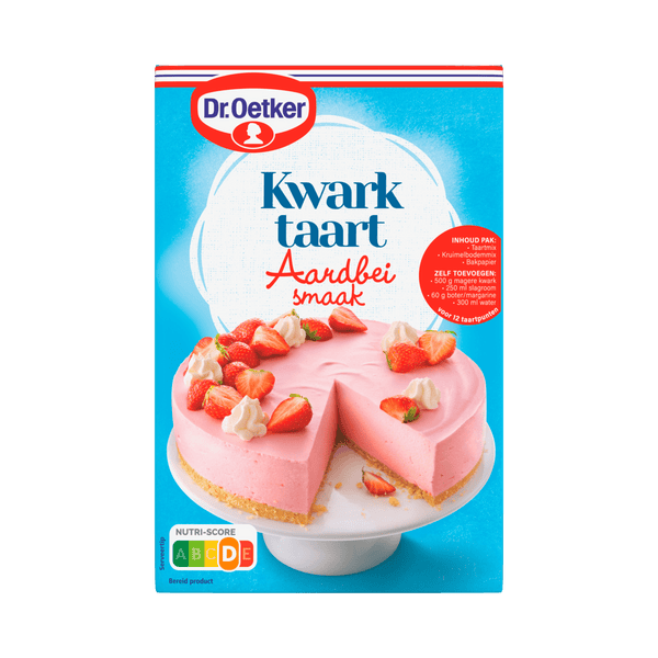 Dr. Oetker Quarktorte Erdbeergeschmack Backmischung