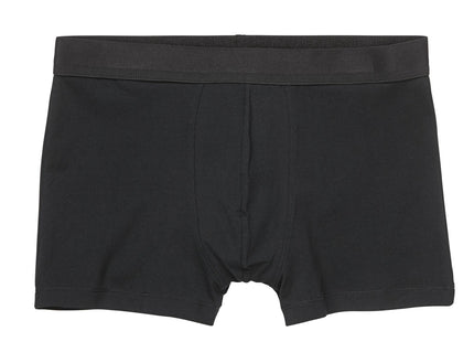 herenboxers kort real lasting cotton  - 2 stuks zwart