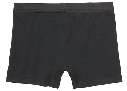 herenboxers lang real lasting cotton - 2 stuks zwart