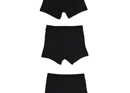 men's boxers long - 3 pieces black